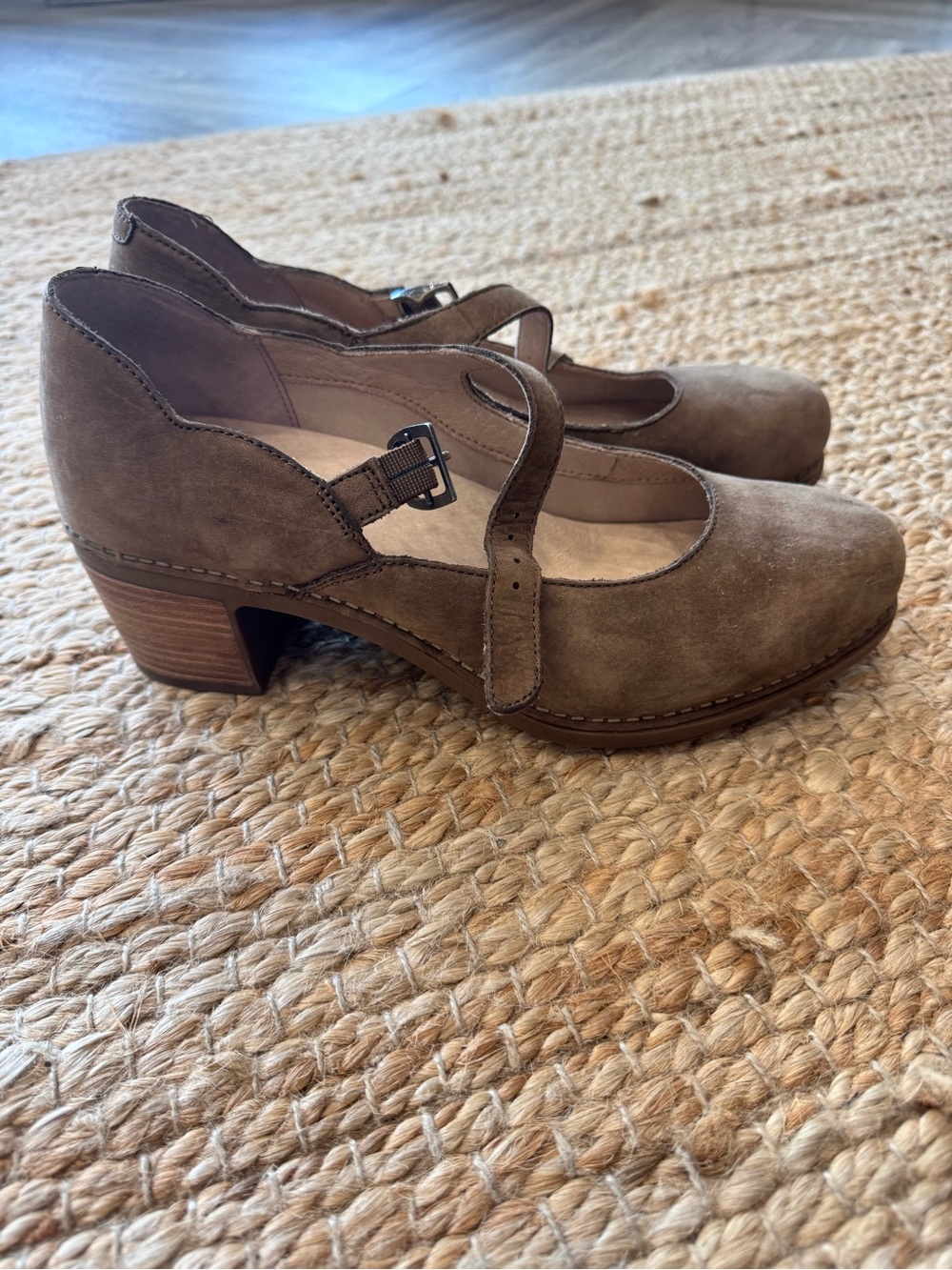 Dansko Suede Mary Jane Clogs